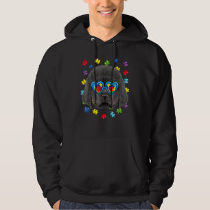 Sudadera Autismo Terranova Puzzle de perro Gafas de sol Niñ