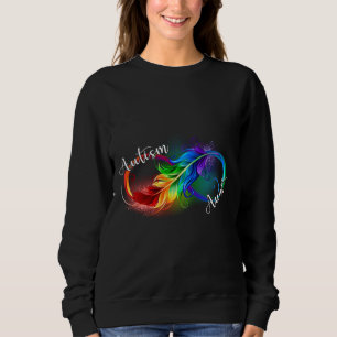 Sudadera Autismo Tía Autista Símbolo Infinito Arcoiris Auti