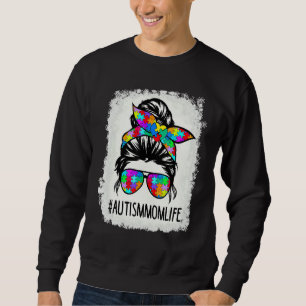 Sudadera Autista Conciencia del Autismo Mamá Vida Mujeres B