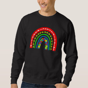 Sudadera Autisti Autisti Puzzle Boho Rainbow Puzzle Piece A