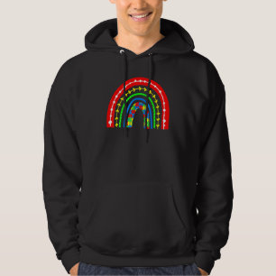 Sudadera Autisti Autisti Puzzle Boho Rainbow Puzzle Piece A