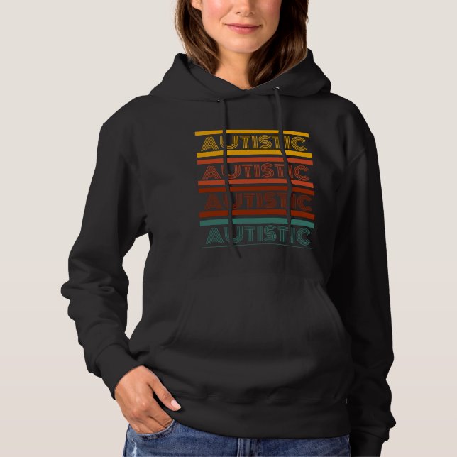 Sudadera Autistic Retro Style Shirt (Anverso)