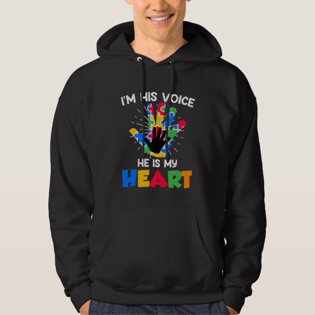Sudadera Autistic solidarity for autistic child Autism Awar (Anverso)