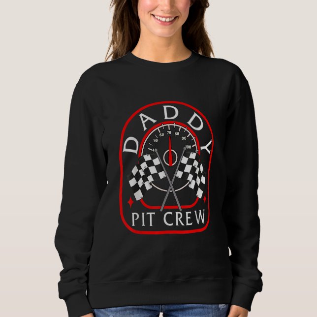 Sudadera Auto de la bandera de control del día de la raza d (Anverso)