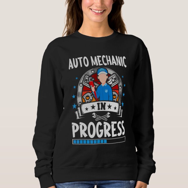 Sudadera Auto Mechanic In Progress Trainee Student (Anverso)