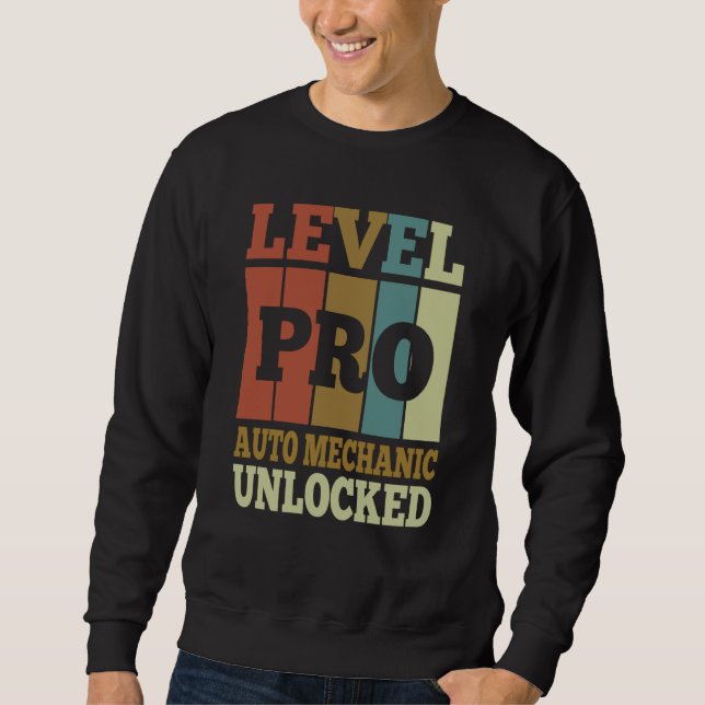 Sudadera Auto Mechanic Pro Unlocked Vintage Style Único (Anverso)