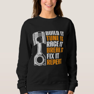 Sudadera Auto Taller Race Car Mechanic Construir It Tune It