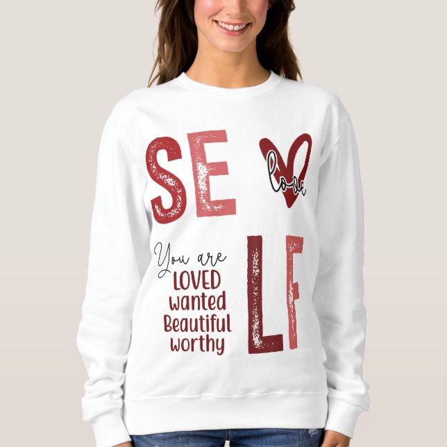 Sudadera Autoamor inspirador (Anverso)