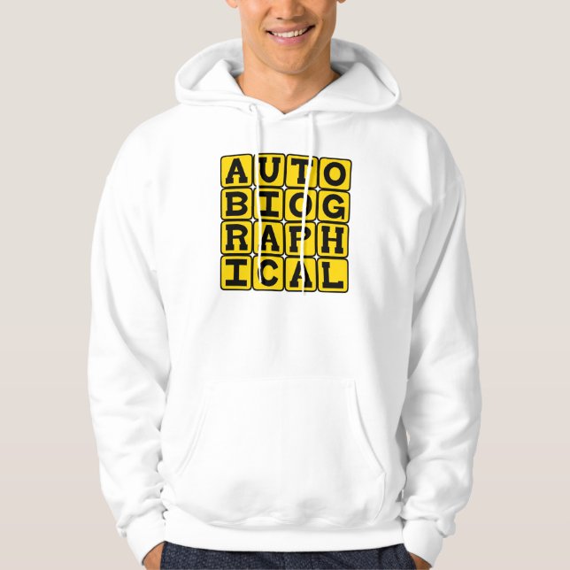 Sudadera Autobiográfico, Historia de Vida (Anverso)