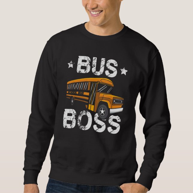 Sudadera Autobús Escolar Conductor Pasajero Bus Estudiantil (Anverso)