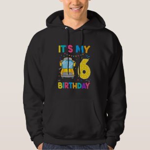 Sudadera Autobús escolar de cumpleaños de 6 años de edad Au
