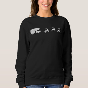 Sudadera Autocaravana del trineo de Santa y Reno Navidad di