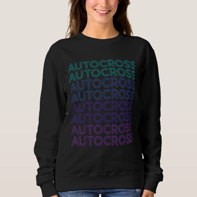Sudadera Autocross Car Racing Retro (Anverso)