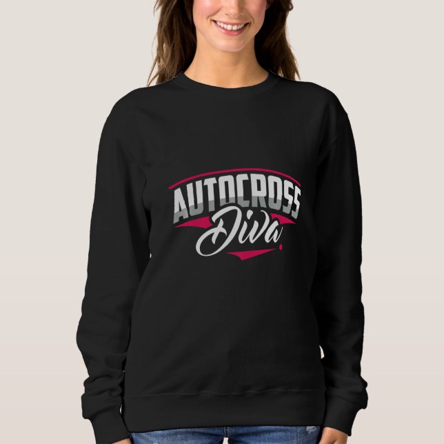 Sudadera Autocross Diva Car Racing Motorsport Apparel (Anverso)