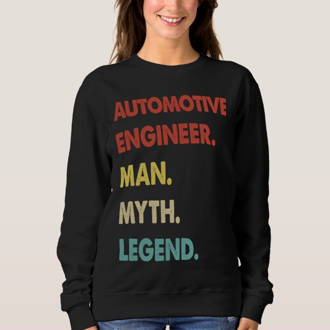 Sudadera Automotive Engineer Man Myth Legend (Anverso)