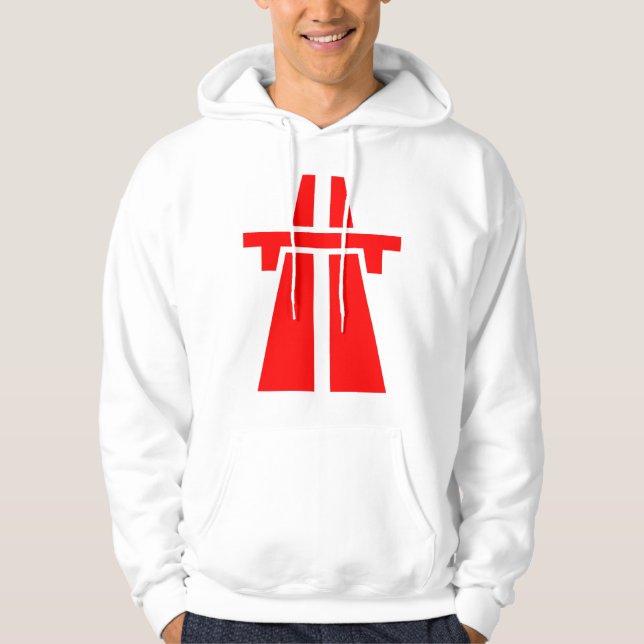 Sudadera Autopista, Autobahn - Rojo (Anverso)