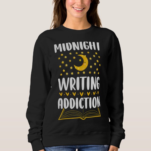Sudadera Autor De Escritura De Libros De Adicciones De Medi (Anverso)