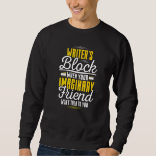 Sudadera Autor de novelista de libros escritos en bloque po