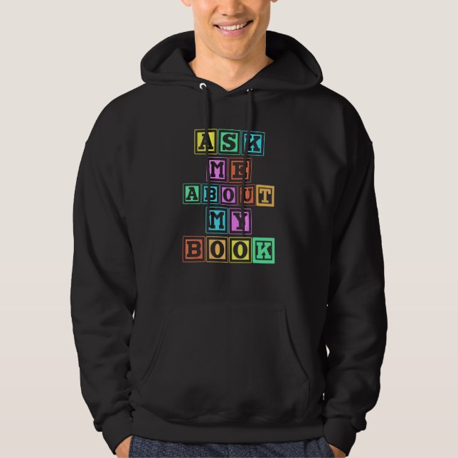 Sudadera Autor publicado Squad Writing Crew Pregúntame sobr (Anverso)