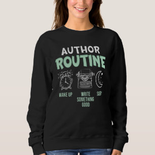 Sudadera Autor Rutina Escribir Someting Good Book Writer Gr