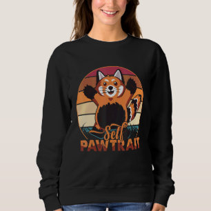 Sudadera Autoretrato Curio Panda Rojo Oso Adorable 1