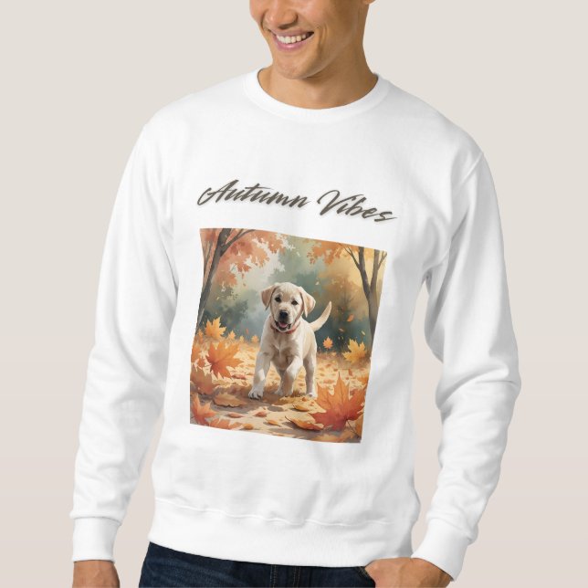 Sudadera Autumn Vibes Labrador Puppy Sweatshirt (Anverso)