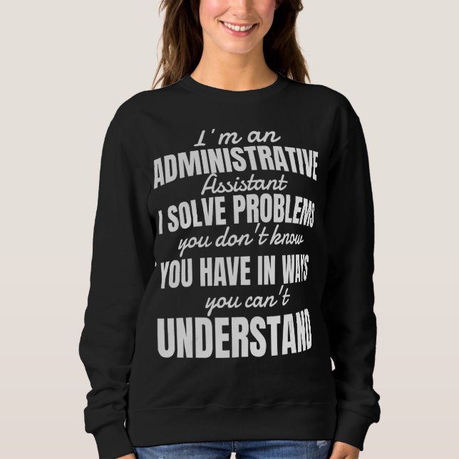 Sudadera Auxiliar Administrativo de Día Profesional (Anverso)