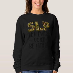 Sudadera Auxiliar de Terapia de Habla Terapia SLP Leopard C