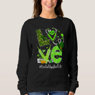 Sudadera Auxiliar dental Enfermera Vida Amor Estetoscopio
