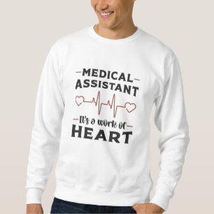 Sudadera Auxiliar médico Médica de corazón Funny medicin