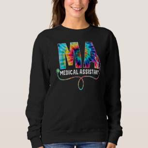 Sudadera Auxiliar Médico Tye Dye Estetoscopio Enfermera Sem