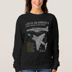 Sudadera AV-8B Harrier ii Avión Avión de Avión de Guerra