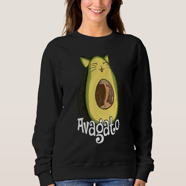 Sudadera Avagato Cat Avogato  Avocado Christmas (Anverso)