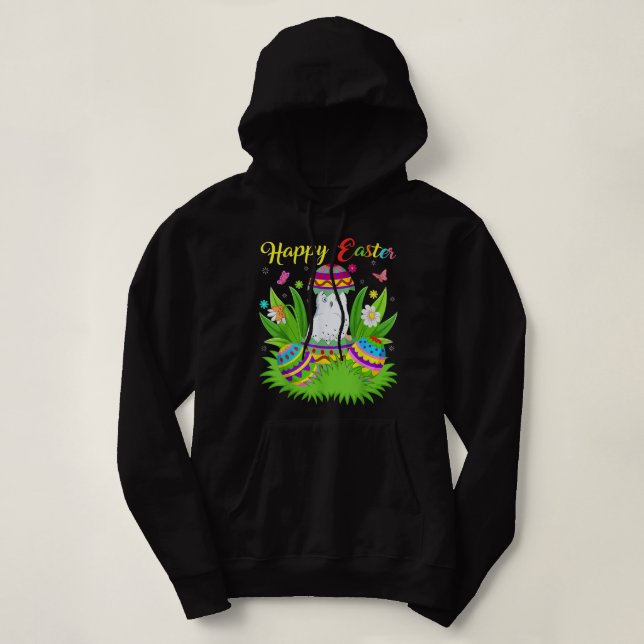 Sudadera Ave Ave Nieve Amante Floral Huevo de Pascua Nieve  (Diseño del anverso)
