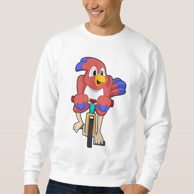 Sudadera Ave con bicicleta (Anverso)