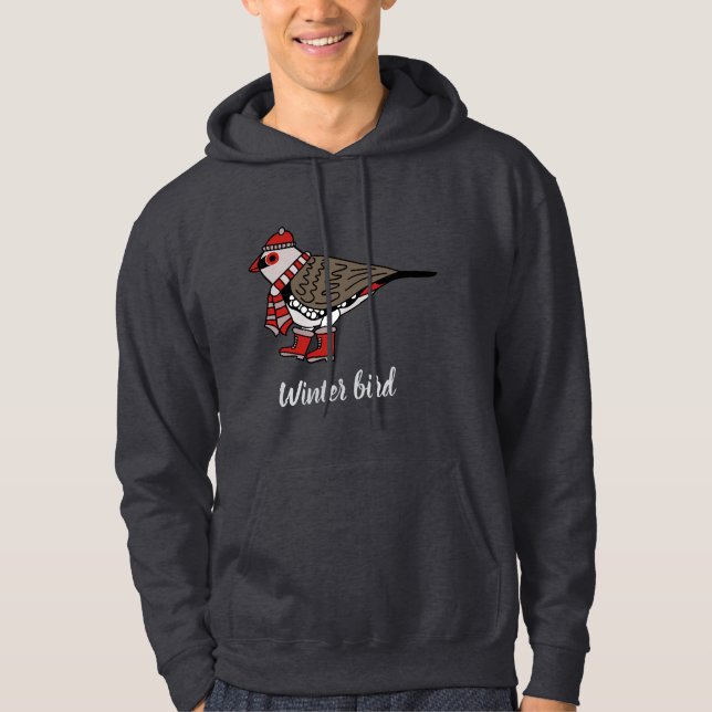 Sudadera Ave de invierno (Anverso)