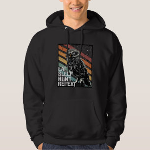 Sudadera Ave de presa Raptor Come Duerme Caza Repite Excava