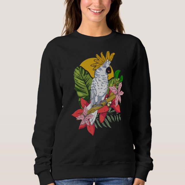 Sudadera Ave de repollo de loro animal Birder Cockat tropic (Anverso)