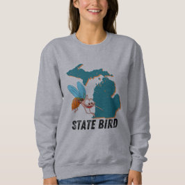Sudadera Ave del estado de Michigan - el mosquito