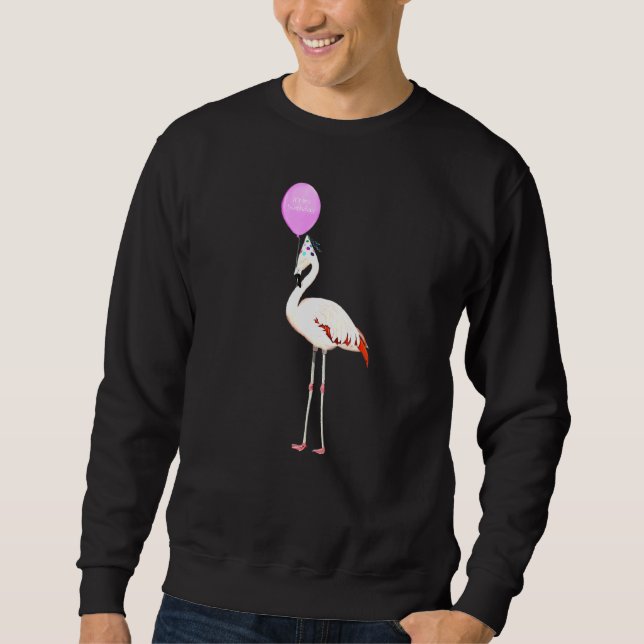 Sudadera Ave Flamingo Birder Animal Cumpleaños (Anverso)