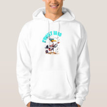 Ave jugando una camiseta de guitarra eléctrica