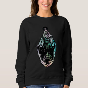Sudadera Ave Maris Stella Señora Bendita Madre María Latín 
