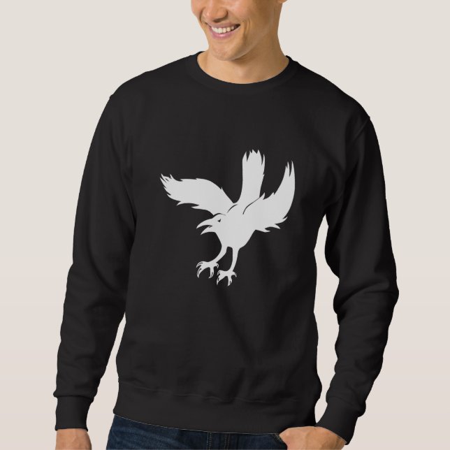 Sudadera Ave Raven Volando (Anverso)