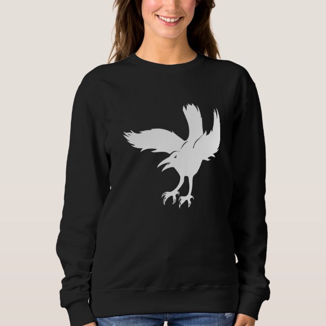 Sudadera Ave Raven Volando (Anverso)