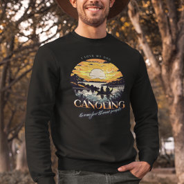 Sudadera Aventura al aire libre Canoeing Dog Dad