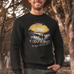 Sudadera Aventura al aire libre Canoeing Dog Dad