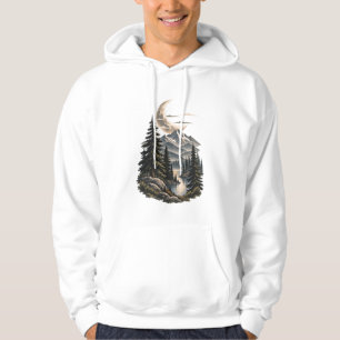 Sudadera Aventura al aire libre en el lago de montaña bajo
