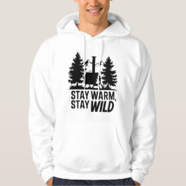 Sudadera Aventura Camping Wood Stove Cabina Artwork