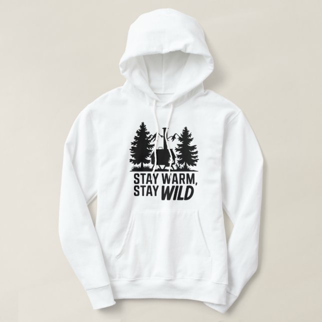 Sudadera Aventura Camping Wood Stove Cabina Artwork (Diseño del anverso)