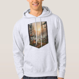 Sudadera Aventura de Animales del Bosque al Atardecer